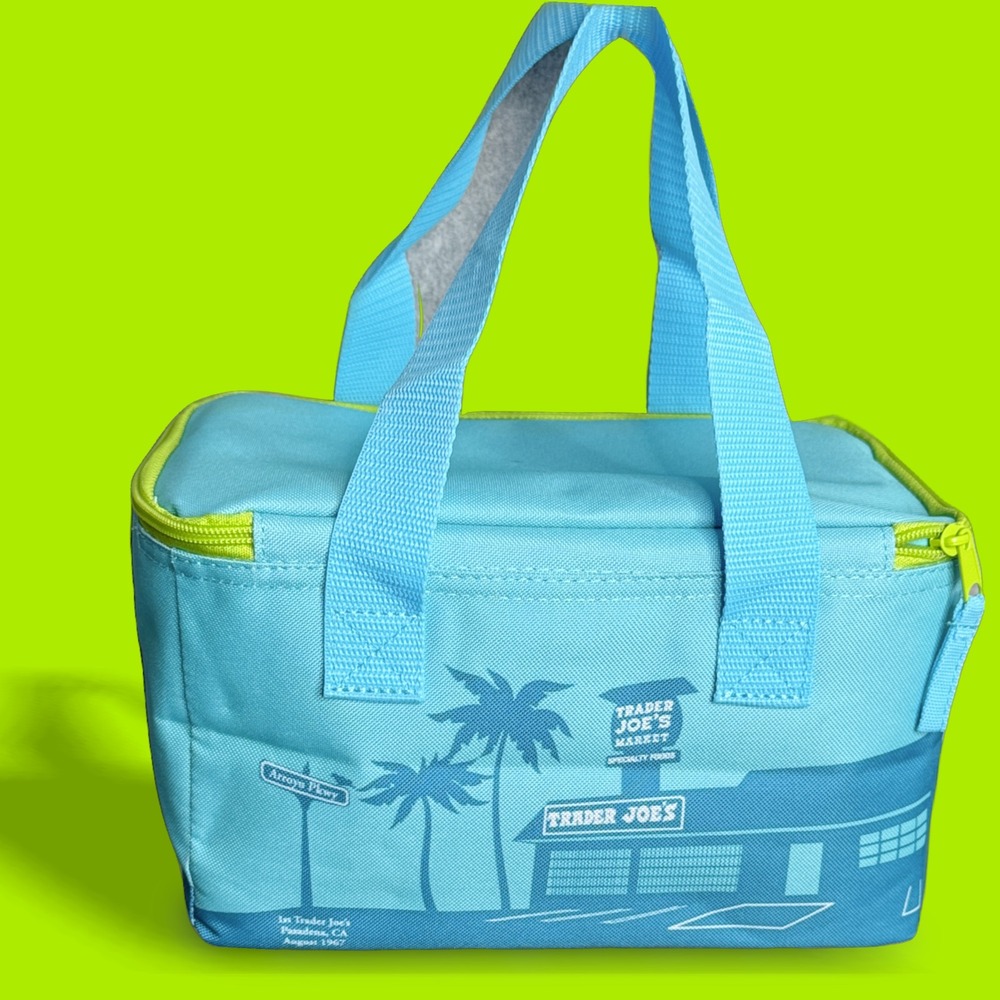 Trader Joes Insulated‎ Lunch Bag Market Mini Tote NWT